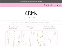 Tablet Screenshot of admkjewelry.com